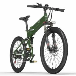BEZIOR X500 Pro-FT Folding Electric Bike Bicycle 48V 10.4Ah Battery 500W Motor 26 inch Tire Aluminum Alloy Frame Shimano 7-speed Shift Max Speed 30km/h 100KM Power-assisted mileage Range LCD Display IP54 waterproof - Black Green -Sports & Outdoors Sales bezior x1000 folding electric bike 1000w 40km h black green 1618301182472