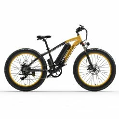 GOGOBEST GF600 Electric Bike 48V 13Ah Battery 1000W Motor 26x4.0 inch Fat Tire Aluminum Alloy Frame Shimano 7-speed Shift Max Speed 40km/h 110KM Power-assisted mileage Range LCD Display IP54 Waterproof - Black Yellow