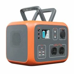 BLUETTI PowerOak AC50S 300W Portable Power Station, 500Wh Lithium Battery Solar Generator, Pure Sine Wave AC Outlet, Wireless Charging Battery Backup for Outdoor Tailgating Camping - Orange