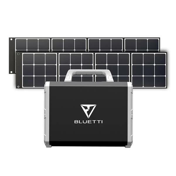 BLUETTI EB150 Portable Power Station 1500Wh + 2PCS SP200 200W Solar Panel - Black 1 BLUETTI EB150 Portable Power Station 1500Wh + 2PCS SP200 200W Solar Panel - Black