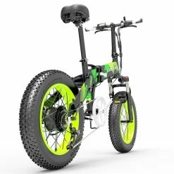 LANKELEISI X2000 PLUS Moped Electric Bike Folding Bike 12.8Ah 48V 1000W 40km/h Max Speed Max Load 150kg - Green -Sports & Outdoors Sales d797e0bf7845445dba0a69b4ed3698ea 500225 5