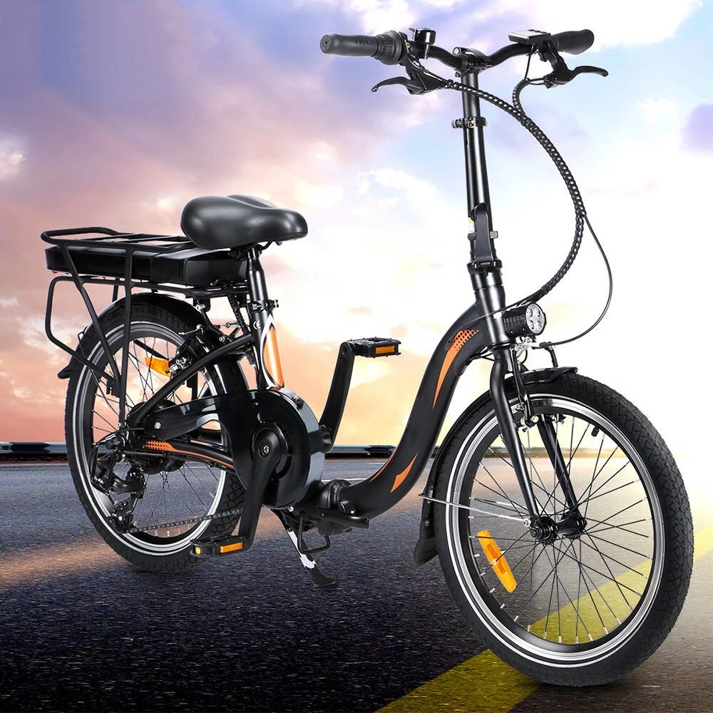 FAFREES 20F054 250W Electric Bike 20 Inch Folding Frame 7-Speed Gears With Removable 10AH Battery LED light - Black 2 FAFREES 20F054 250W Electric Bike 20 Inch Folding Frame 7-Speed Gears With Removable 10AH Battery LED light - Black - Image 2