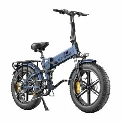 ENGWE ENGINE Pro Folding Electric Bicycle 20*4.0 Inch Fat Tire 750W Brushless Motor 48V 16Ah Battery 45km/h Max Speed Up to 120KM Range 8 Speed System LCD Smart Display Hydraulic Disc Brakes - Blue
