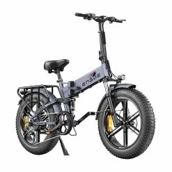ENGWE ENGINE Pro Folding Electric Bicycle 20*4.0 Inch Fat Tire 750W Brushless Motor 48V 16Ah Battery 45km/h Max Speed Up to 120KM Range 8 Speed System LCD Smart Display Hydraulic Disc Brakes - Grey