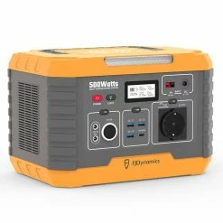FJDynamics PowerSec MP500 Portable Power Station 500W (Peak 1000W), 520Wh Backup Battery Pure Sine Wave AC Output with 2 x AC Outlets, 10W Wireless Charging, 8 Output Ports, LED Light, Solar Generator for Outdoor Camping, Home Emergency, RV - EU Plug -Sports & Outdoors Sales fjdynamics powersec mp500 520wh power station eu plug ffd762 1668131046874