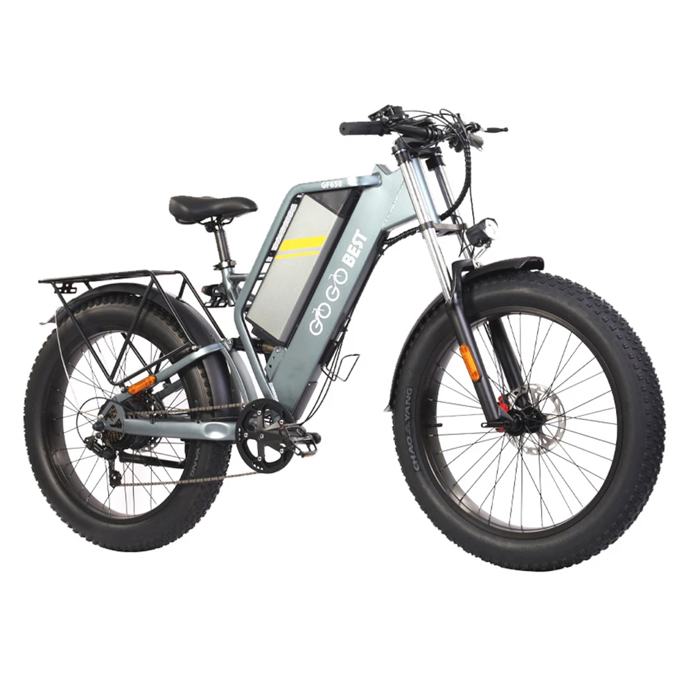 GOGOBEST GF650 Electric Bicycle 26*4.0 Inch Fat Tires 1000W Motor 45Km/h Top Speed 48V 20Ah Battery 90-100KM Max Range Dual Hydraulic Disc Brakes Shimano 7-Speed Transmission 3 GOGOBEST GF650 Electric Bicycle 26*4.0 Inch Fat Tires 1000W Motor 45Km/h Top Speed 48V 20Ah Battery 90-100KM Max Range Dual Hydraulic Disc Brakes Shimano 7-Speed Transmission - Image 3