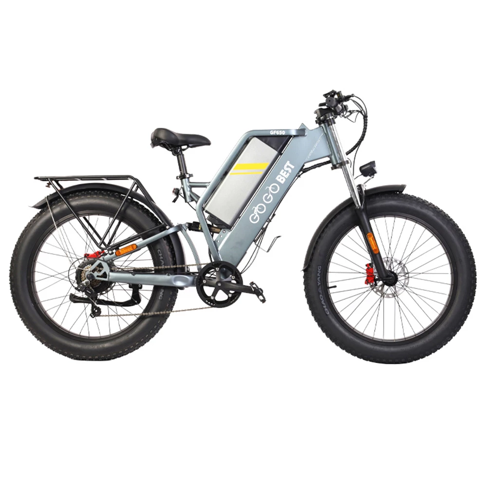 GOGOBEST GF650 Electric Bicycle 26*4.0 Inch Fat Tires 1000W Motor 45Km/h Top Speed 48V 20Ah Battery 90-100KM Max Range Dual Hydraulic Disc Brakes Shimano 7-Speed Transmission 2 GOGOBEST GF650 Electric Bicycle 26*4.0 Inch Fat Tires 1000W Motor 45Km/h Top Speed 48V 20Ah Battery 90-100KM Max Range Dual Hydraulic Disc Brakes Shimano 7-Speed Transmission - Image 2