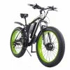 GOGOBEST GF700 26*4.0 Fat Tire Electric Mountain Bike 17.5Ah Battery 500W Dual-Motor 6061 Aluminum Alloy Frame Max Speed 50km/h 70KM Power-assisted Range IP54 Hydraulic Disc Brake MTB Load 200kg - Black Green