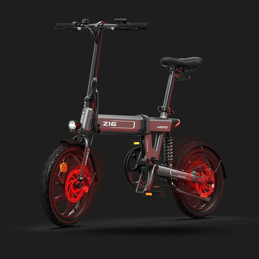 HIMO Z16 Folding Electric Bicycle 16 inch 250W Motor Up To 80km Range Max Speed 25km/h 10Ah Removable Battery IPX7 Waterproof Smart Display Dual Disc Brake Global Version - White 4 HIMO Z16 Folding Electric Bicycle 16 inch 250W Motor Up To 80km Range Max Speed 25km/h 10Ah Removable Battery IPX7 Waterproof Smart Display Dual Disc Brake Global Version - White - Image 4