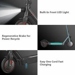 IScooter i9 Max Electric Scooter 10 Inch 500W Motor 10Ah Battery 35Km/h Max Speed 35-40km Range 120KG Max Load APP Control - Black 11 IScooter i9 Max Electric Scooter 10 Inch 500W Motor 10Ah Battery 35Km/h Max Speed 35-40km Range 120KG Max Load APP Control - Black -Sports & Outdoors Sales iScooter i9 Max Electric Scooter 515198 5