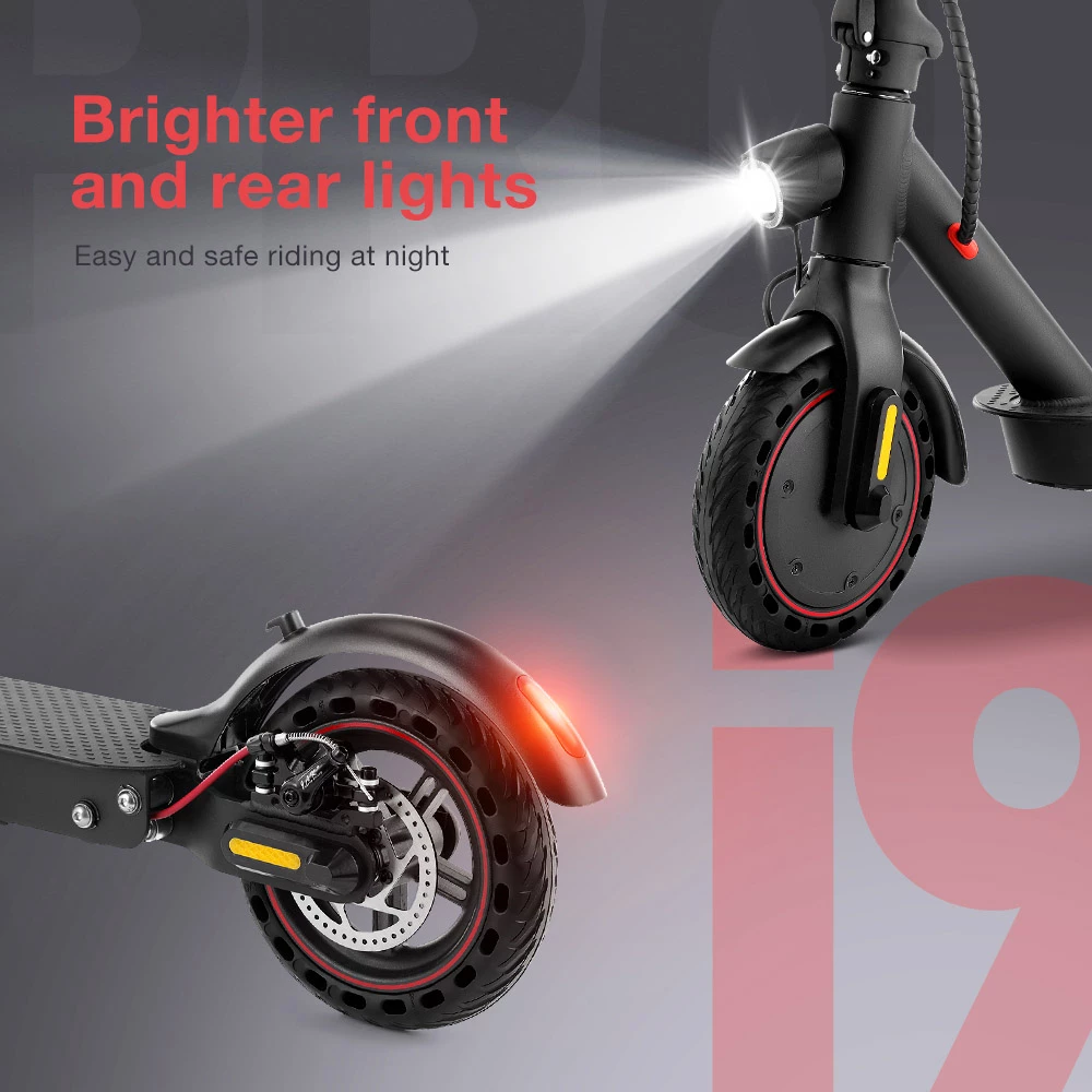 IScooter i9 Pro Folding Electric Scooter 8.5 Inch Honeycomb Tire 350W Motor 7.5Ah Battery 30km/h Max Speed Black 4 IScooter i9 Pro Folding Electric Scooter 8.5 Inch Honeycomb Tire 350W Motor 7.5Ah Battery 30km/h Max Speed Black - Image 4