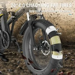 JANOBIKE E20 Fat Tire Electric Folding Mountain Bike 1000W Brushless Motor Aluminum Alloy Frame 7 Speed Gears 40km/h Removable Panasonic 48V 12.8Ah Battery up to 50km Range 20" x 4.0 Snow Tire XOD Hydraulic Brake Smart Meter - Black -Sports & Outdoors Sales janobike t10 folding electric scooter 23ah 1000w x2 motor black 1625907575775