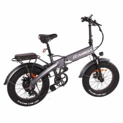 KAISDA K2 20*4.0 inch Fat Tire CST Tire Off-road Folding Electric Moped Folding Bike Mountain Bicycle 500W Motor SHIMANO 7-Speeds Derailleur LCD Display 10Ah Battery Max Speed 35km/h Aluminum alloy Frame - Grey