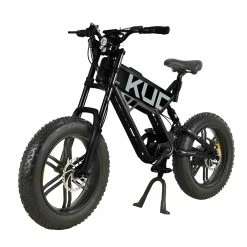 KUGOO T01 Electric Bicycle 48V 500W Motor 13Ah Battery 20*4.0 Inch Fat Tires 38Km/h Max Speed Shimano 7-Speed Gears Hydraulic Brakes 50-65KM Mileage 150KG Load Electric Mountain Bike - Black