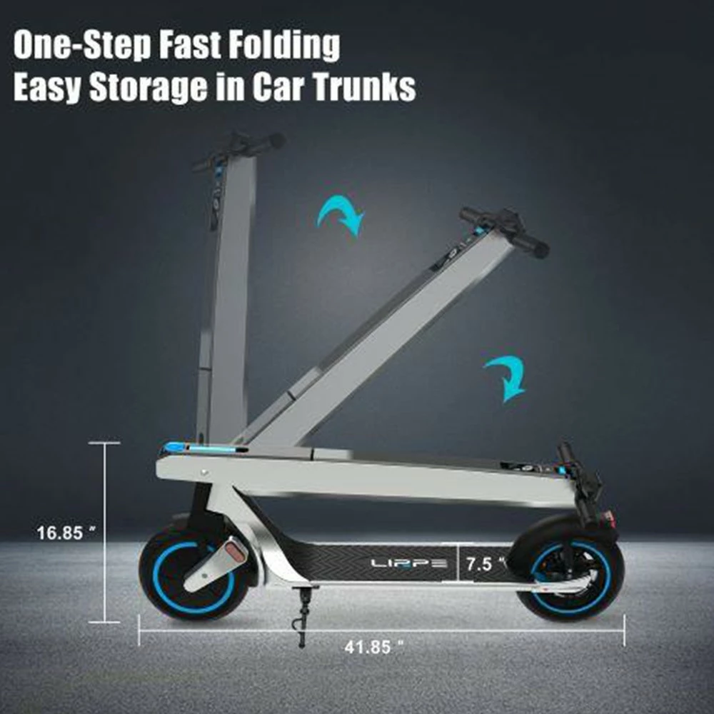 Lirpe R1 Modular Electric Scooter 8.5 Inch Tire 350W Motor 32Km/h Max Speed 36V 7.8Ah Battery 45KM Range APP Control Removable Battery - US 4 Lirpe R1 Modular Electric Scooter 8.5 Inch Tire 350W Motor 32Km/h Max Speed 36V 7.8Ah Battery 45KM Range APP Control Removable Battery - US - Image 4