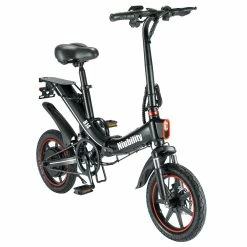 Niubility B14 Electric Moped Folding Bike 14 inch 15Ah Battery up to 100KM Mileage Max 25km/h 400W Motor Double Disc Brake - Black 8 Niubility B14 Electric Moped Folding Bike 14 inch 15Ah Battery up to 100KM Mileage Max 25km/h 400W Motor Double Disc Brake - Black -Sports & Outdoors Sales niubility b14 electric mopod folding bike 400w motor black 89bfff 1662195429990