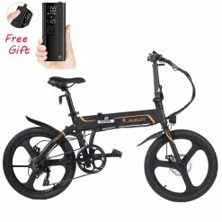 NIUBILITY B20 Electric Moped Folding Bike 20 inch 42V 10.4Ah Battery 40km -50km Mileage 350W Motor Max 25km/h Double Disc Brake Variable Speed System SHIMANO 6-Speed rear derailleur LED Light KMC Chain - Black