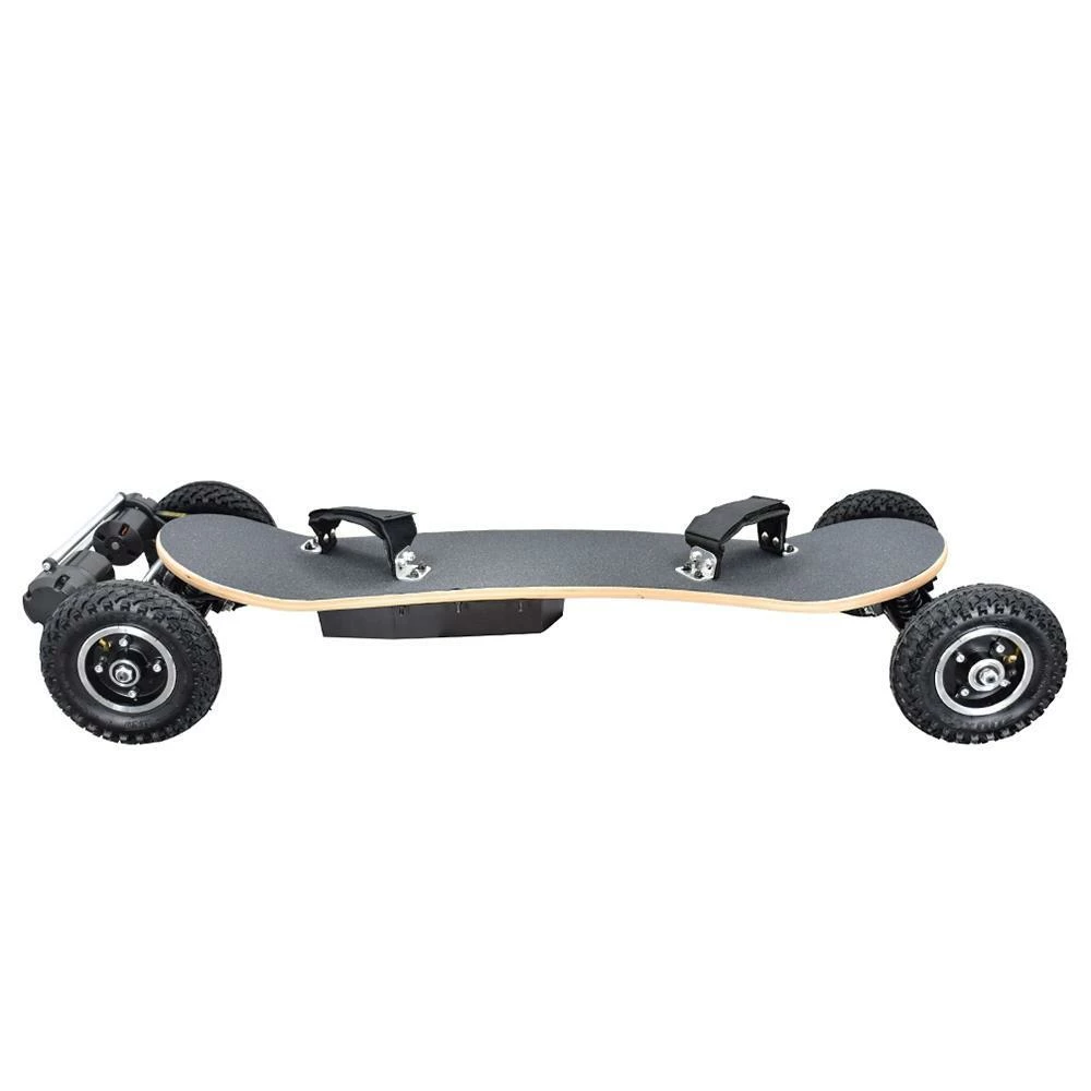 SYL-08 V3 Version Electric Off Road Skateboard With Remote Control 1450W Motor up to 38km/h 10Ah Battery Maple Plank 8 inch Wheel Max load 130kg Left Foot Front Regular Stance - Black 1 SYL-08 V3 Version Electric Off Road Skateboard With Remote Control 1450W Motor up to 38km/h 10Ah Battery Maple Plank 8 inch Wheel Max load 130kg Left Foot Front Regular Stance - Black