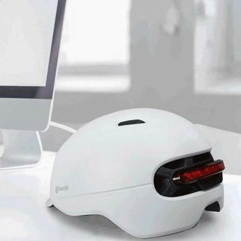 Xiaomi Smart4u SH50 Bicycle Smart Flash Helmet Automatic Light Perception Warning Light Long Battery Life IPX4 Waterproof Size L - White 3 Xiaomi Smart4u SH50 Bicycle Smart Flash Helmet Automatic Light Perception Warning Light Long Battery Life IPX4 Waterproof Size L - White - Image 3