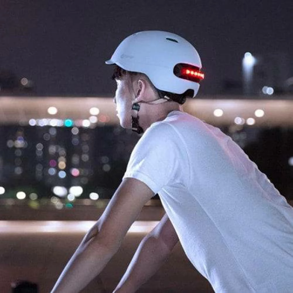 Xiaomi Smart4u SH50 Bicycle Smart Flash Helmet Automatic Light Perception Warning Light Long Battery Life IPX4 Waterproof Size L - White 6 Xiaomi Smart4u SH50 Bicycle Smart Flash Helmet Automatic Light Perception Warning Light Long Battery Life IPX4 Waterproof Size L - White - Image 6